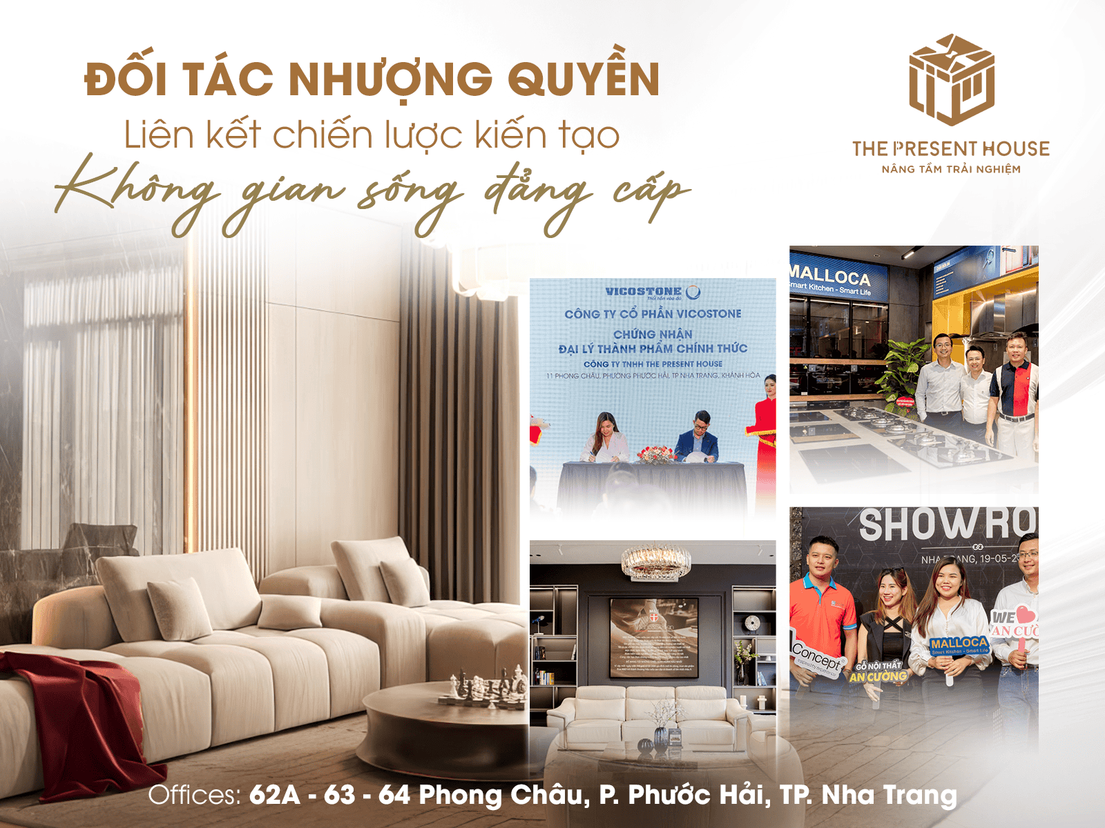 ĐỐI TÁC NHƯỢNG QUYỀN - LIÊN KẾT CHIẾN LƯỢC KIẾN TẠO KHÔNG GIAN SỐNG ĐẲNG CẤP