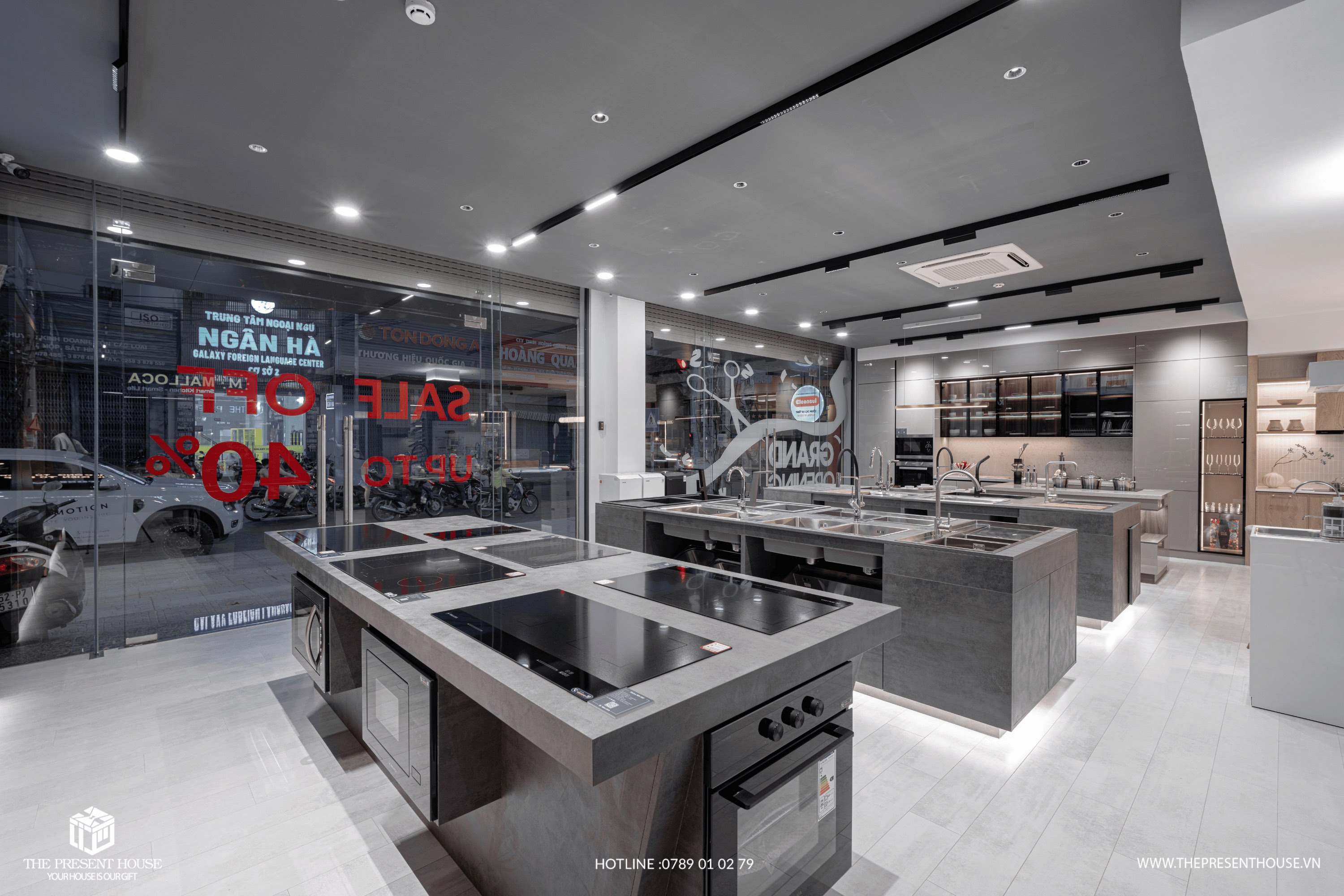 showroom thiết bị bếp Nha Trang, báo giá thiết kế và thi công tủ bếp mới nhất 1