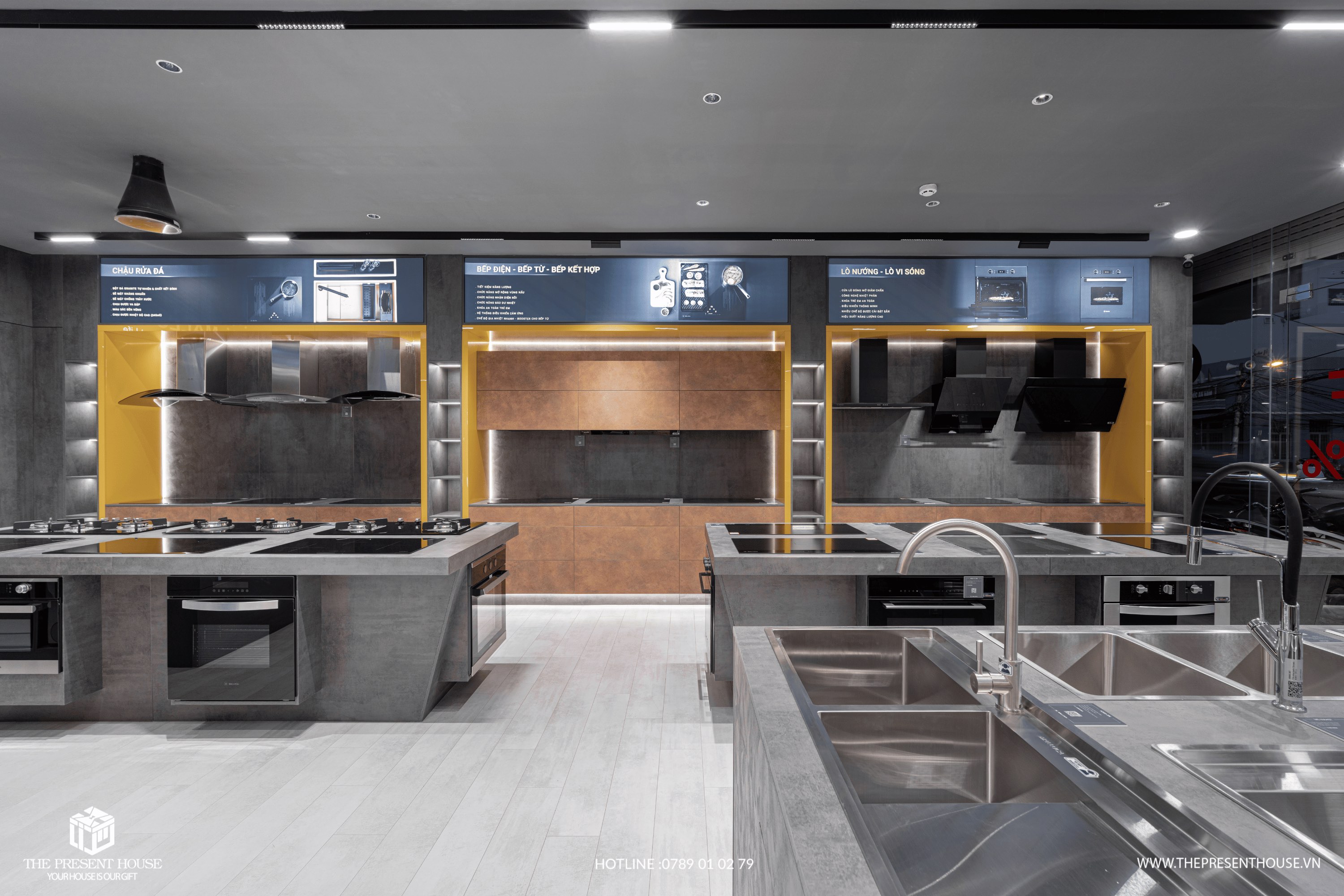showroom thiết bị bếp Nha Trang, báo giá thiết kế và thi công tủ bếp mới nhất 2