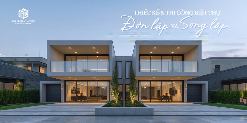 Thiết kế & thi công biệt thự đơn lập/song lập – Đâu là lựa chọn thông minh, đẳng cấp và phù hợp cho tổ ấm của bạn?