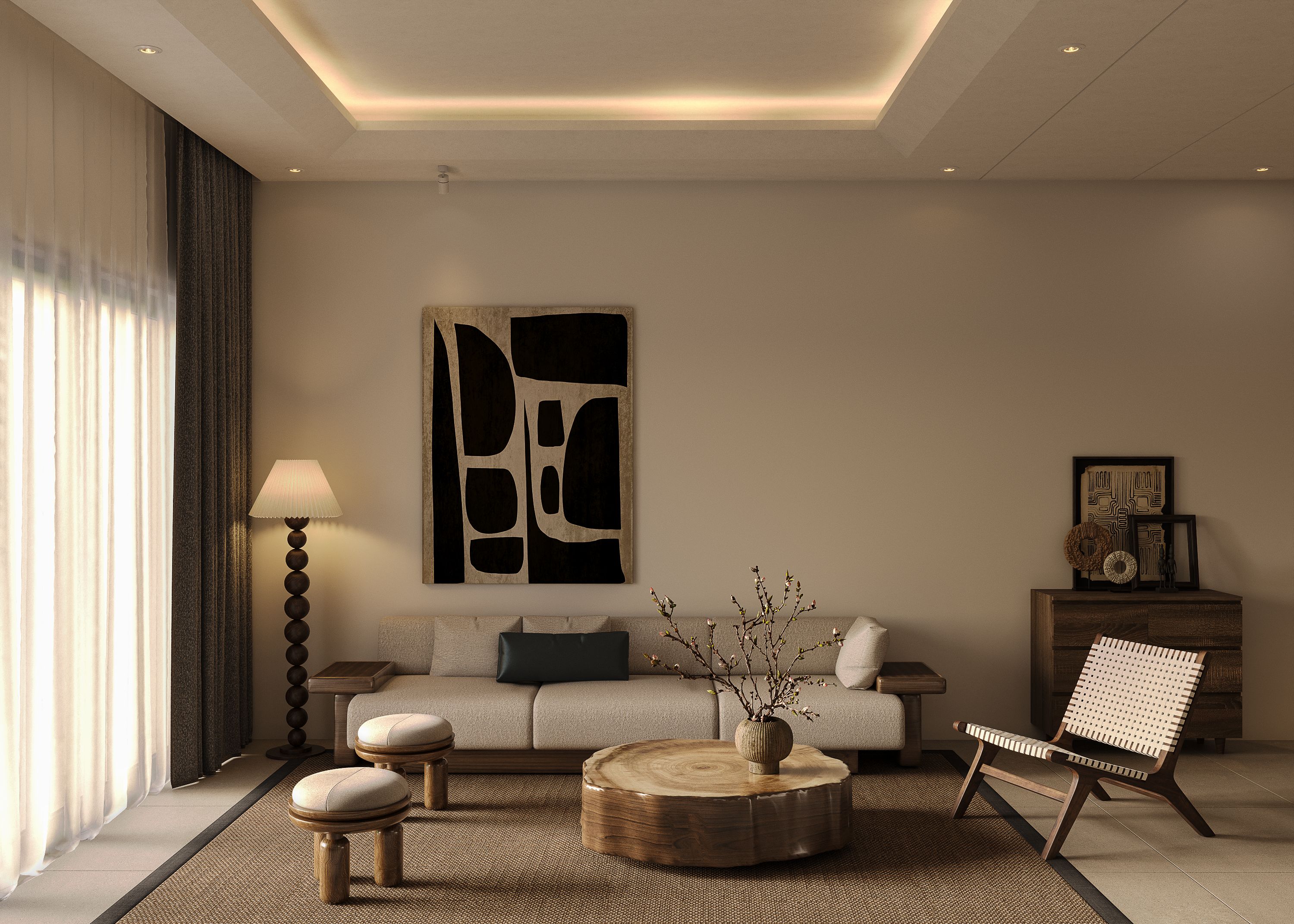 tph-thiet-ke-noi-that-hien-dai-phong-khach-sofa-tranh-den-den-cay