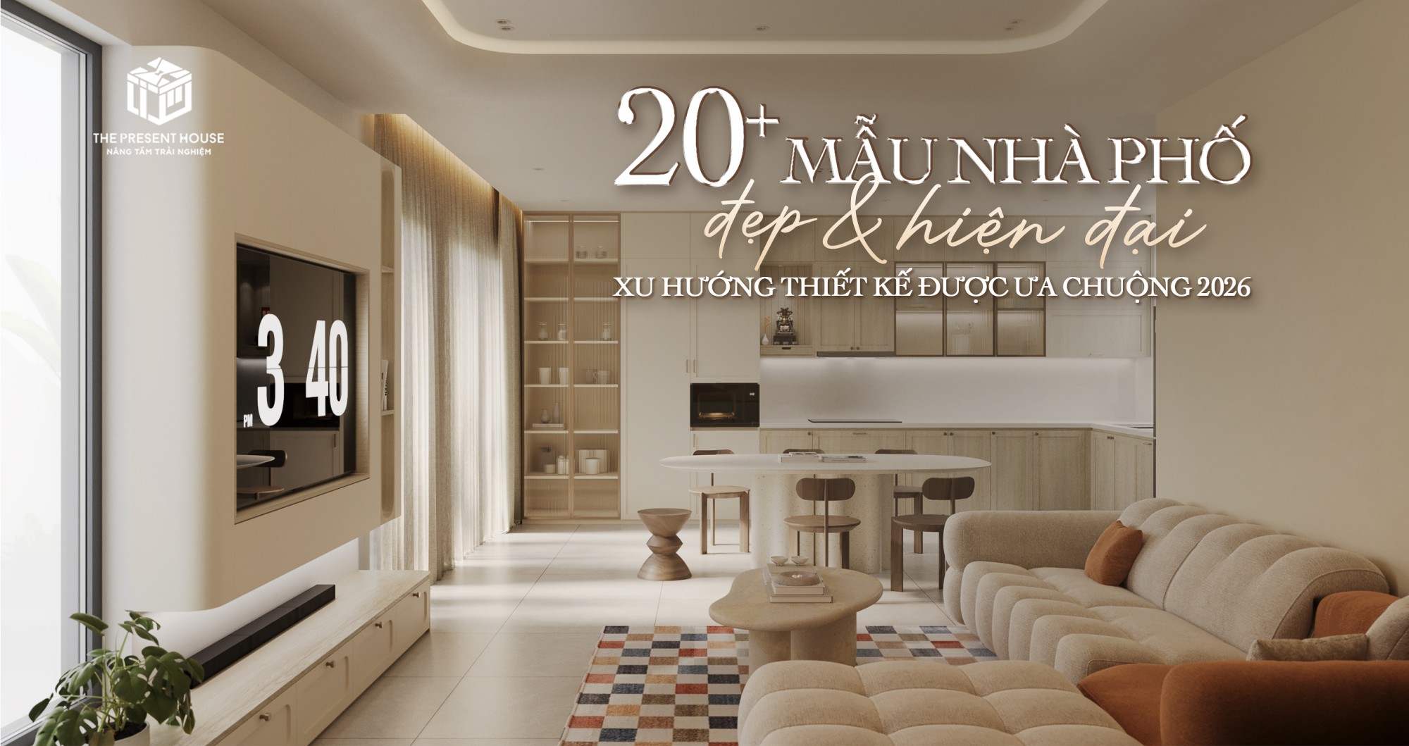 20+ Mẫu Nhà Phố Đẹp Hiện Đại – Xu Hướng Thiết Kế Được Ưa Chuộng 2026