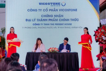 Vicostone & The Present House Khai Trương Showroom Đá Thạch Anh Cao Cấp Tại Nha Trang