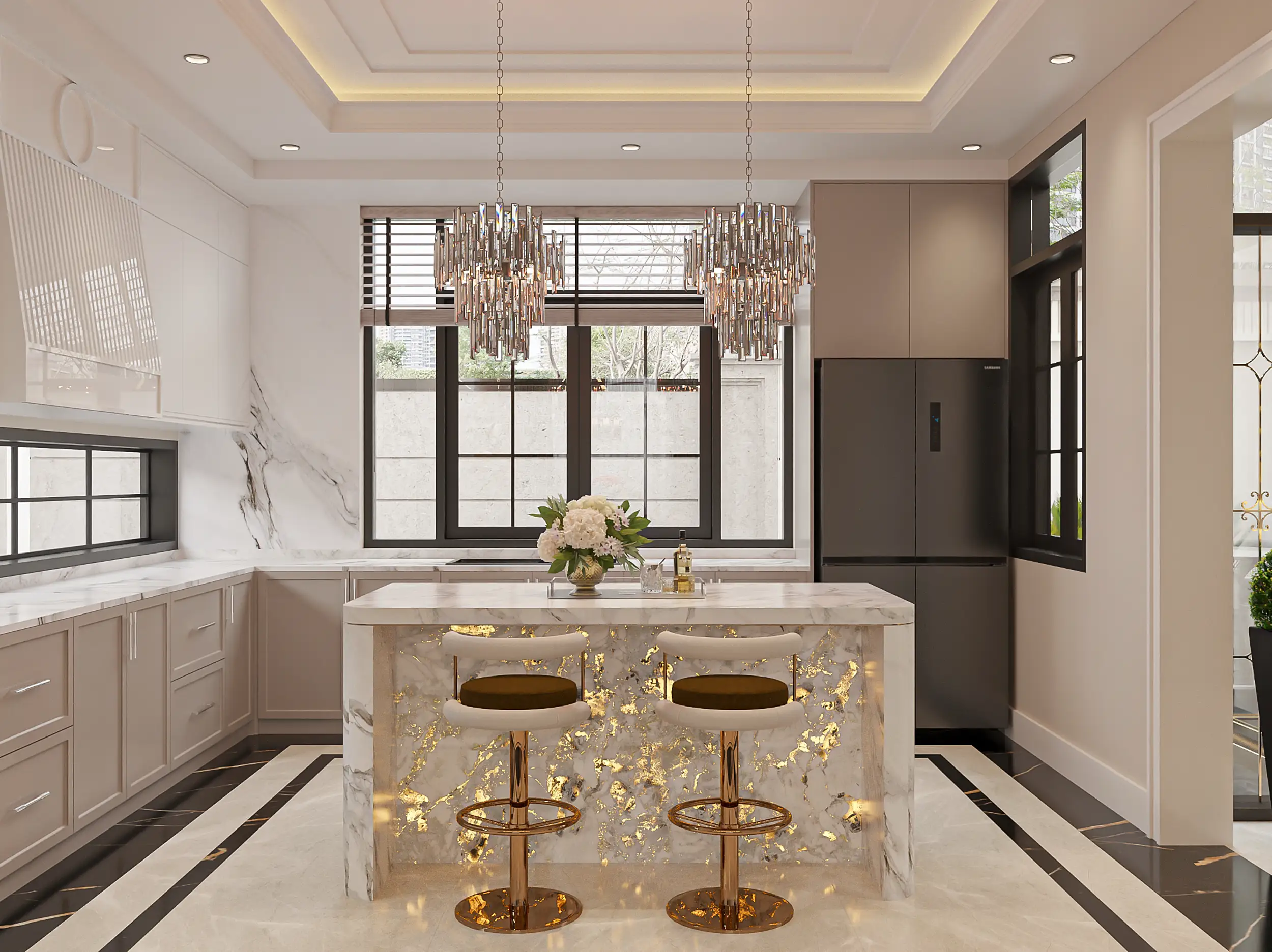 THIẾT KẾ & THI CÔNG BẾP BIỆT THỰ