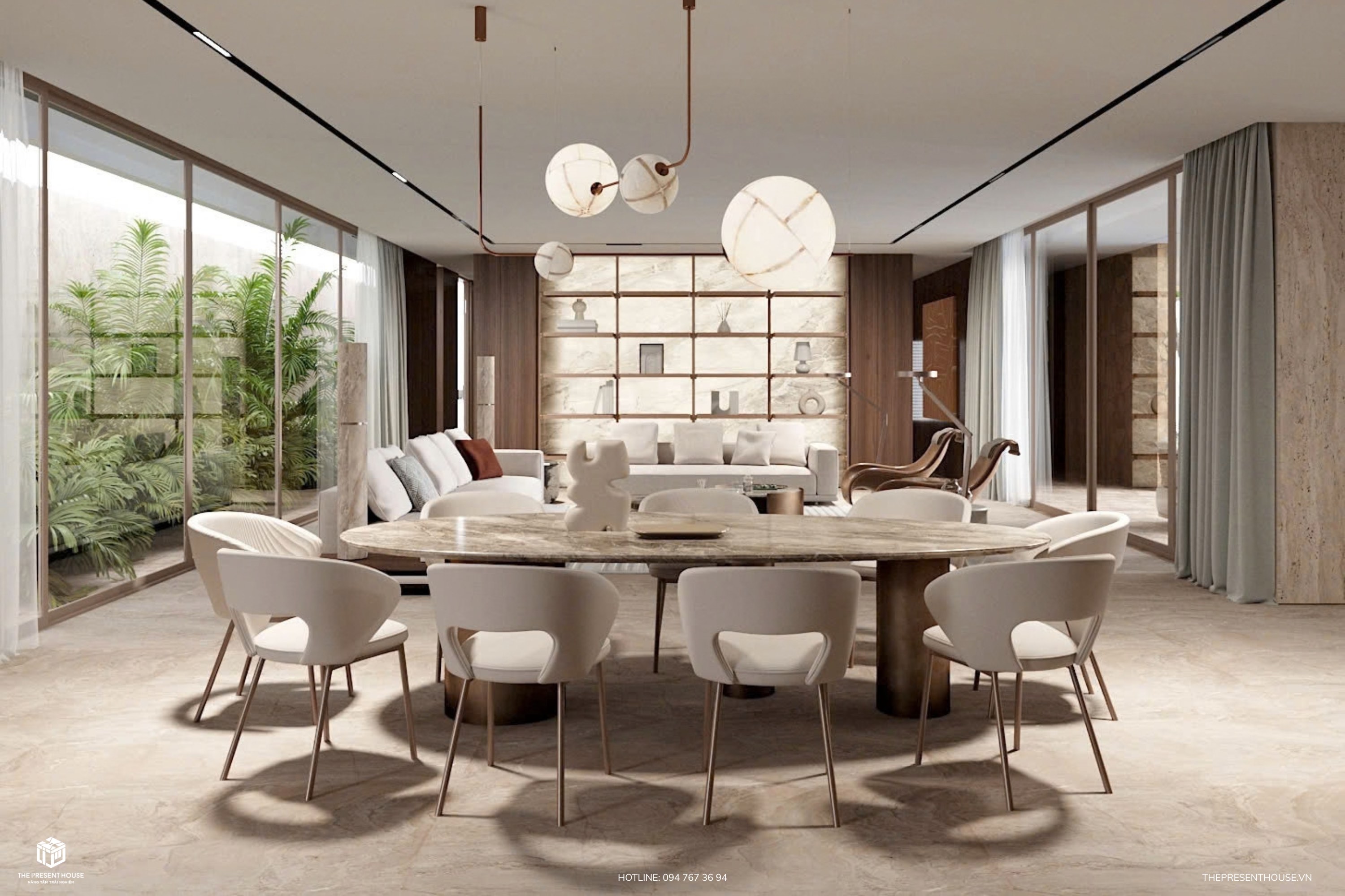 Phong cách nội thất đương đại tối giản có thể áp dụng linh hoạt cho nhiều loại hình dự án 1-1