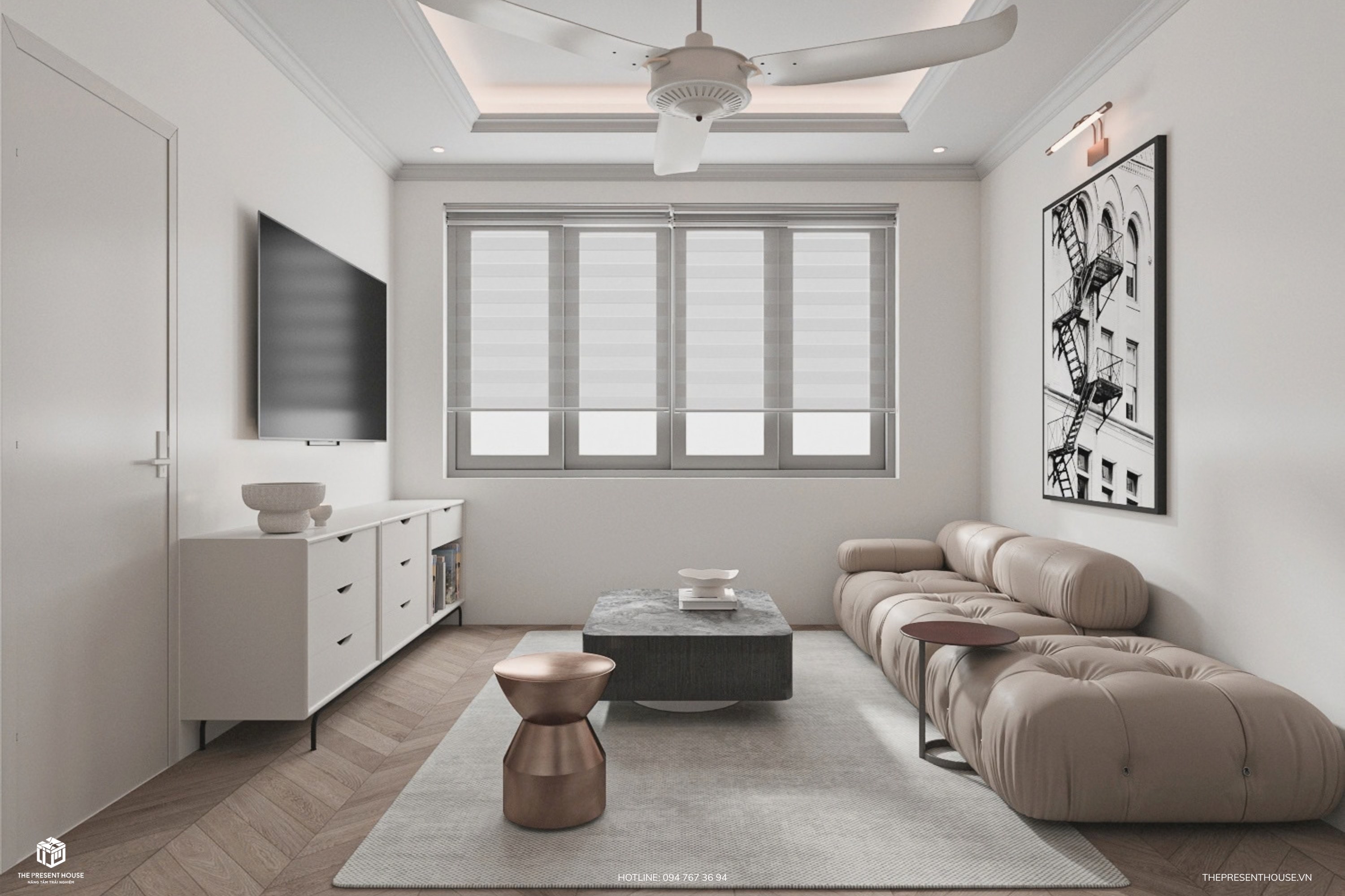 Phong cách nội thất hiện đại tối giản có thể áp dụng linh hoạt cho nhiều loại hình dự án 3-1