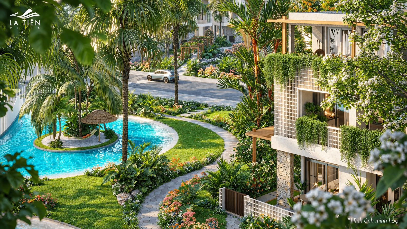 Tropical Villa Poolside Paradise