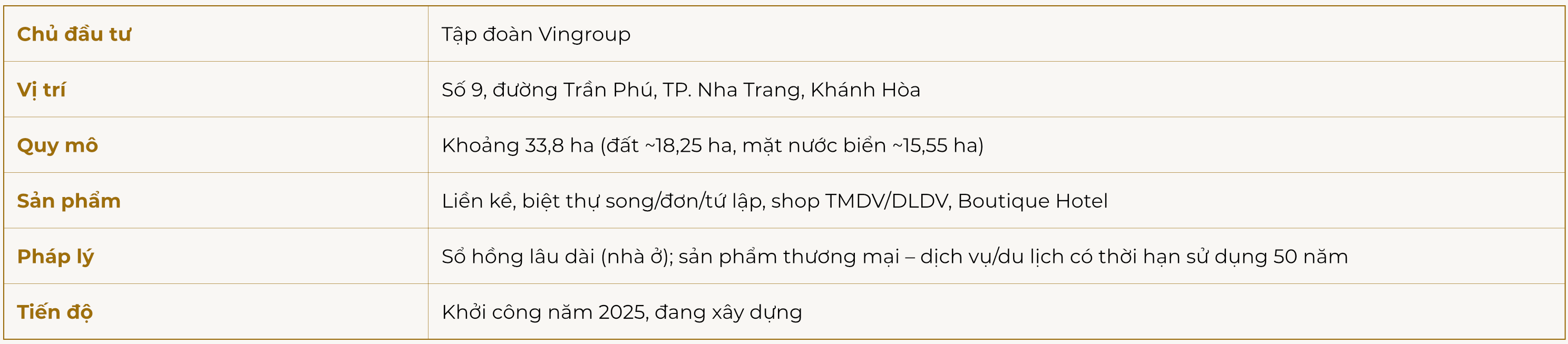 TTDA Vinhomes