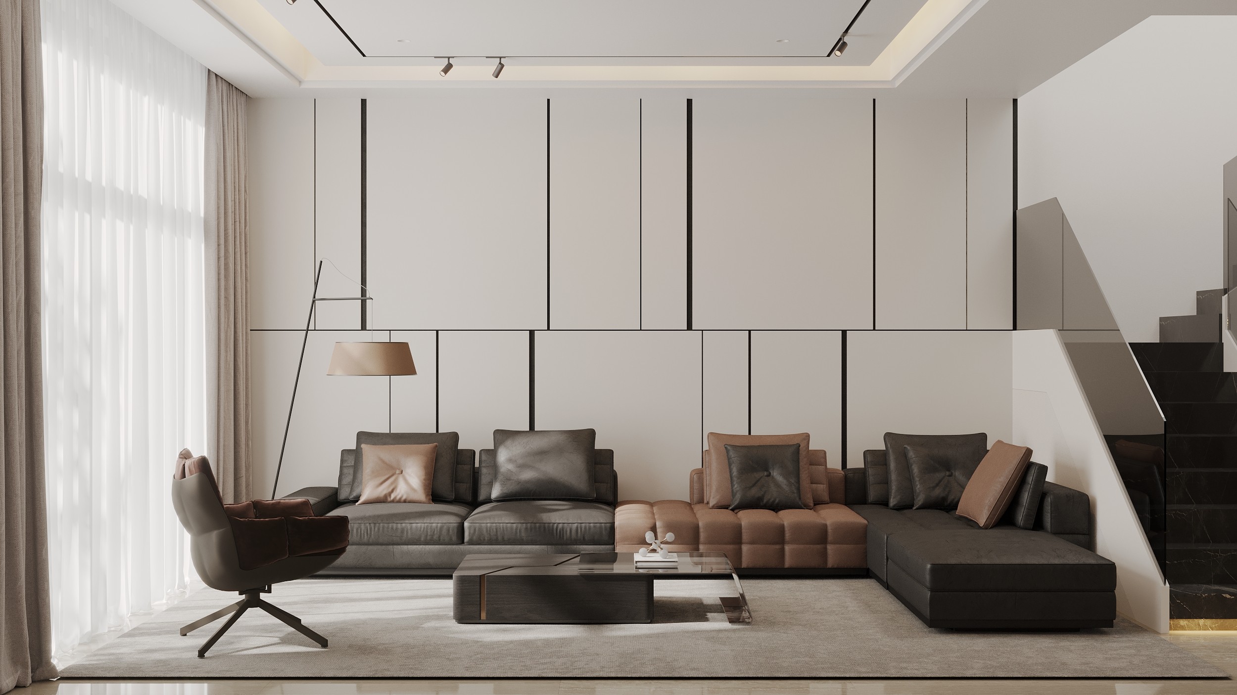 tph-thiet-ke-noi-that-hien-dai-phong-khach-sofa-panel-trang